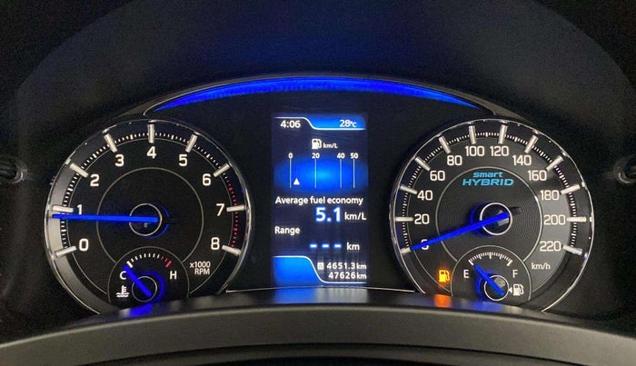 2020 Maruti Ciaz ALPHA 1.5 SHVS PETROL, Petrol, Manual, 47,686 km, Odometer Image