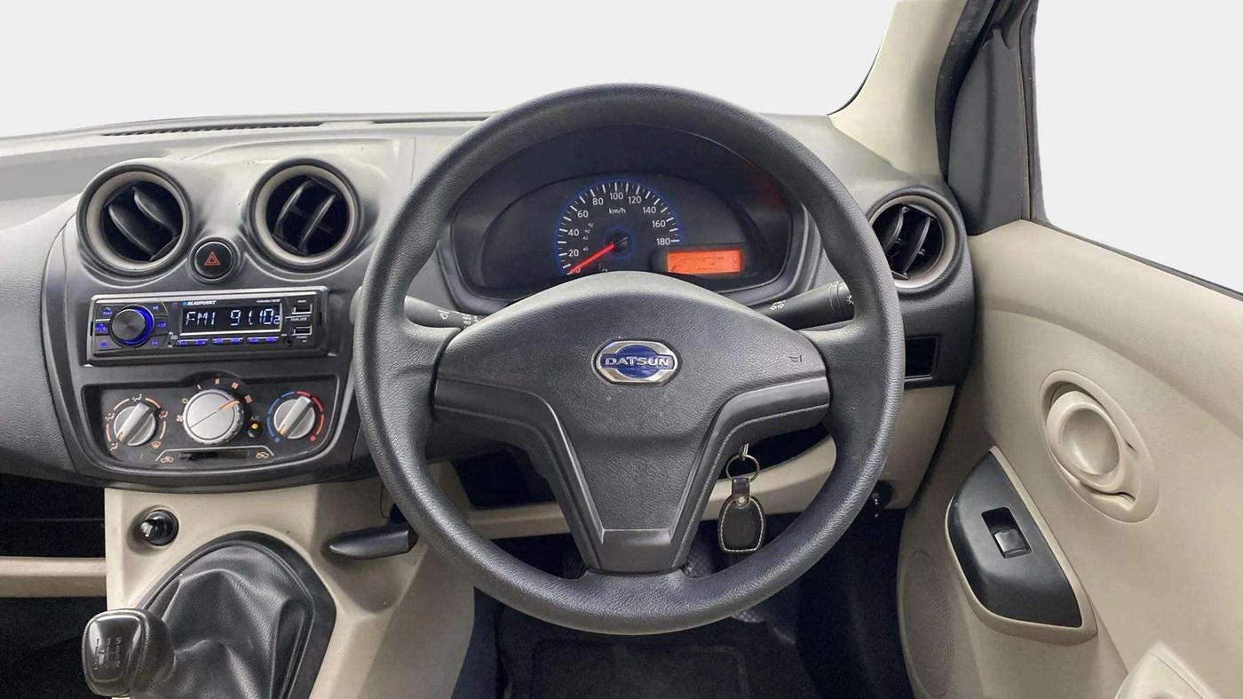 2017 Datsun Go T, Petrol, Manual, 31,220 km, Steering Wheel Close Up