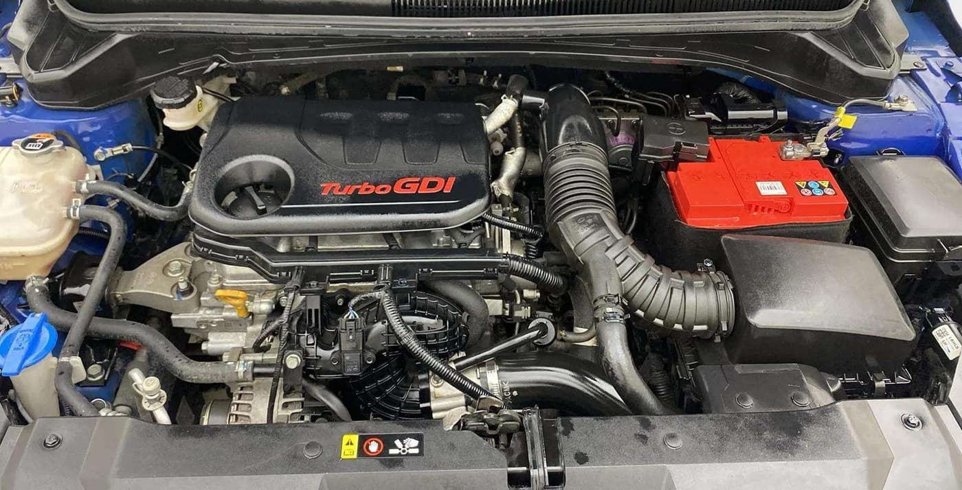 2021 Hyundai NEW I20 N LINE N8 1.0 TURBO GDI DCT DUAL TONE, Petrol, Automatic, 35,449 km, Engine View