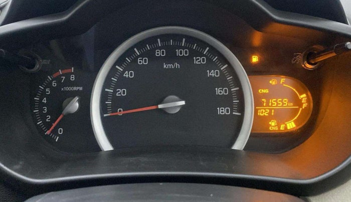 2017 Maruti Celerio VXI CNG, CNG, Manual, 71,537 km, Odometer Image