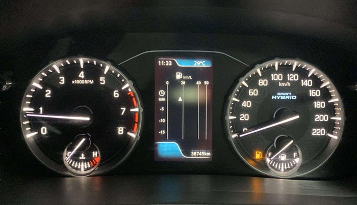 2022 Maruti BREZZA ZXI + SMART HYBRID, Petrol, Manual, 36,708 km, Odometer Image