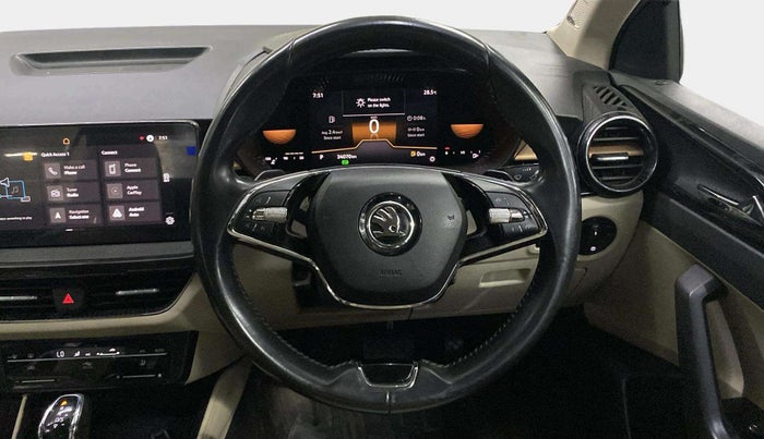 2022 Skoda SLAVIA STYLE 1.0L TSI AT, Petrol, Automatic, 34,035 km, Steering Wheel Close Up