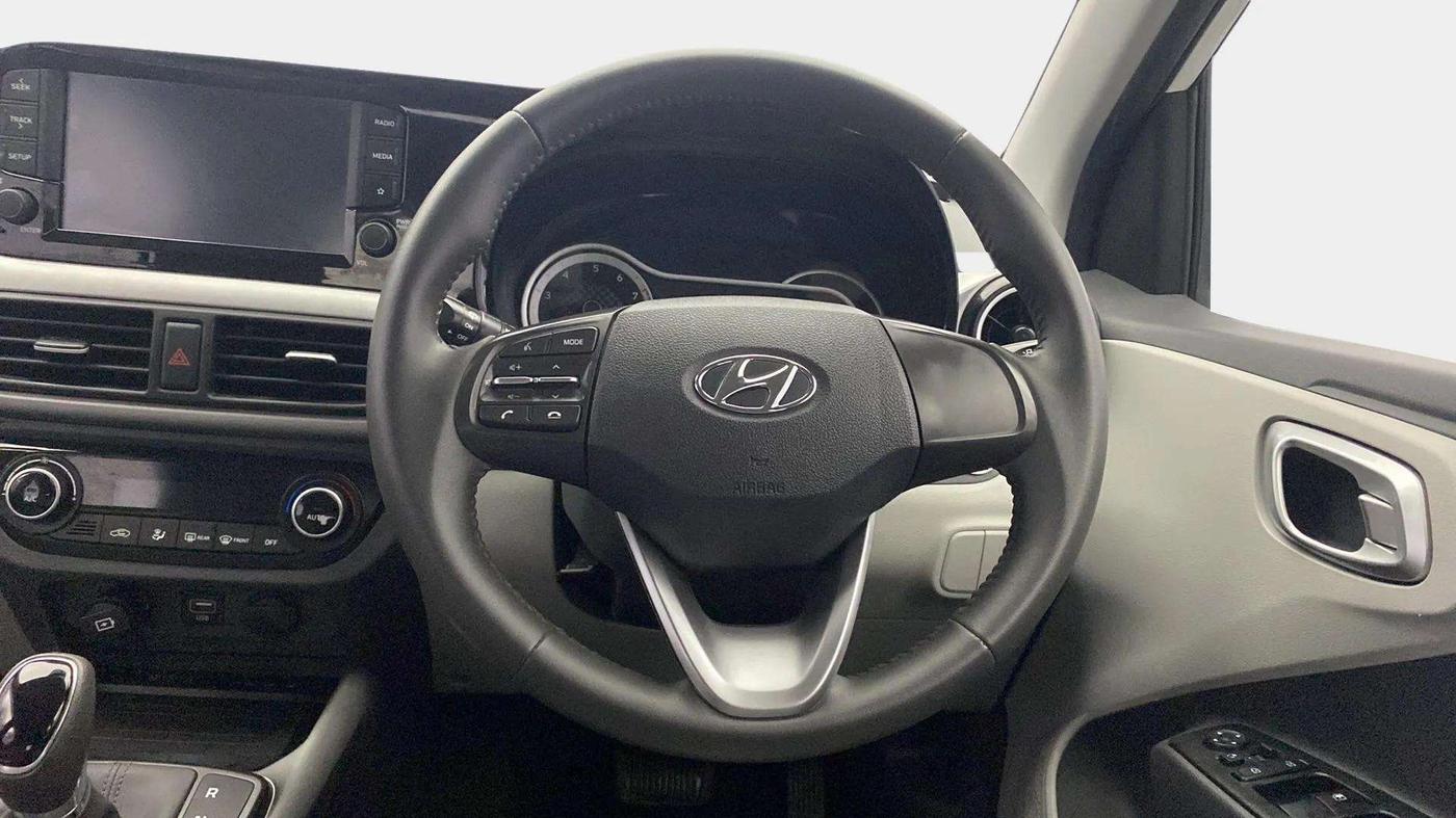 2022 Hyundai GRAND I10 NIOS ASTA AMT 1.2 KAPPA VTVT, Petrol, Automatic, 22,155 km, Steering Wheel Close Up
