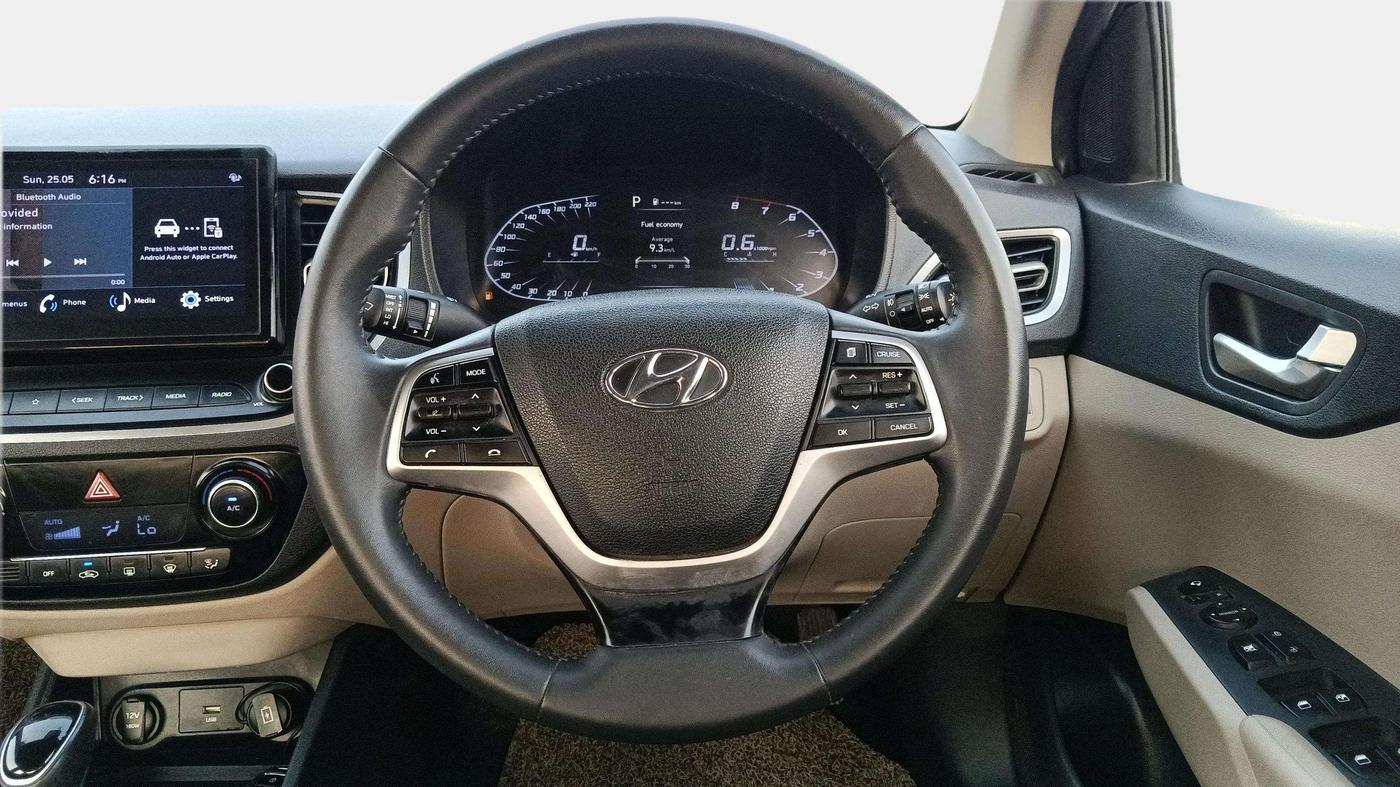 2021 Hyundai Verna SX 1.5 VTVT IVT, Petrol, Automatic, 78,292 km, Steering Wheel Close Up
