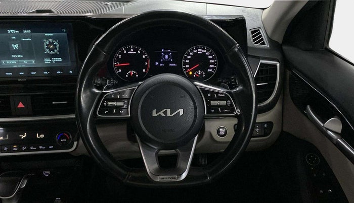 2022 KIA SELTOS HTX IVT 1.5 PETROL, Petrol, Automatic, 75,634 km, Steering Wheel Close Up