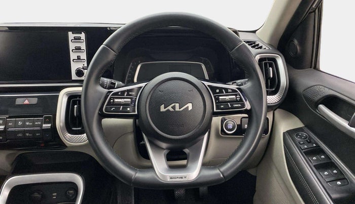 2021 KIA SONET HTX 1.0 IMT, Petrol, Manual, 41,775 km, Steering Wheel Close Up