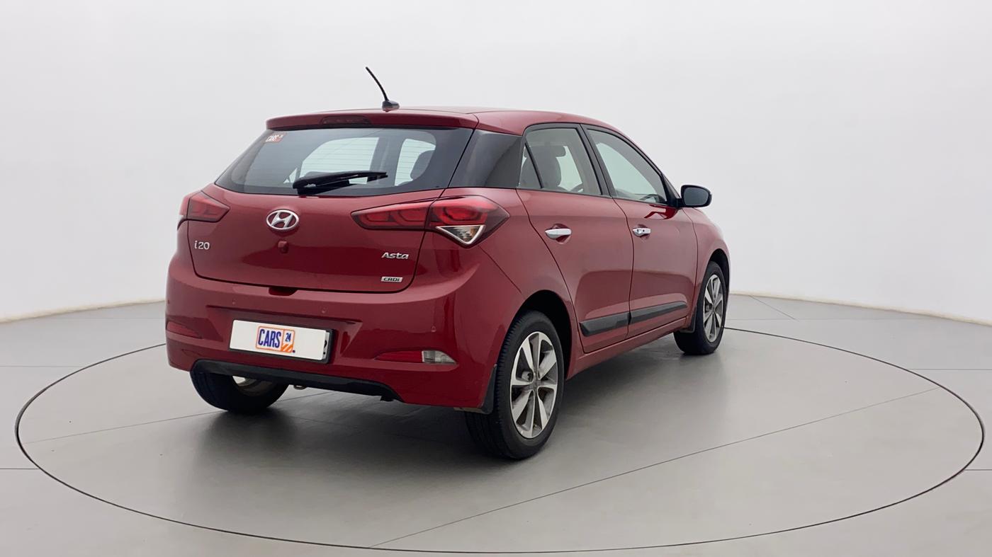 2016 Hyundai Elite i20 ASTA 1.4 CRDI (O), Diesel, Manual, 75,431 km, Right Back Diagonal
