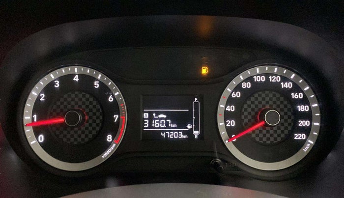 2020 Hyundai AURA S 1.2, Petrol, Manual, 47,191 km, Odometer Image