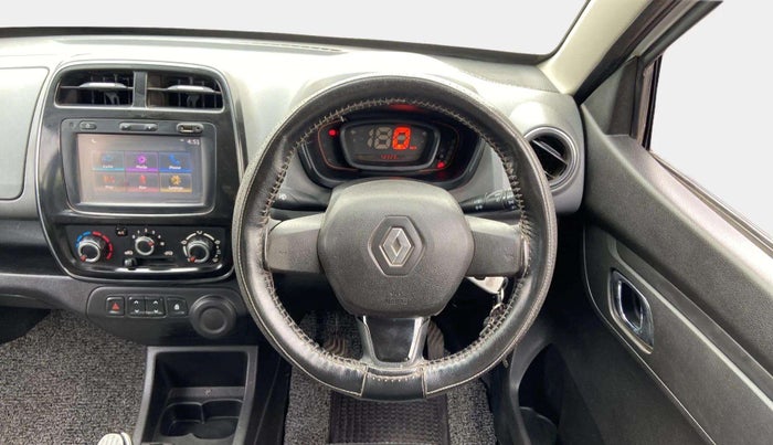 2018 Renault Kwid RXT 1.0 (O), Petrol, Manual, 72,917 km, Steering Wheel Close Up
