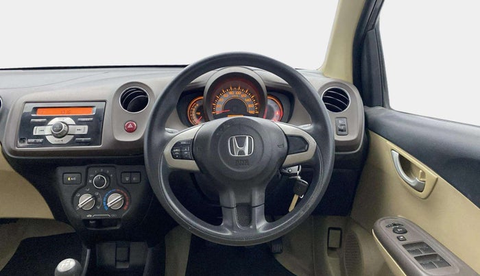 2014 Honda Brio V MT, Petrol, Manual, 24,346 km, Steering Wheel Close Up