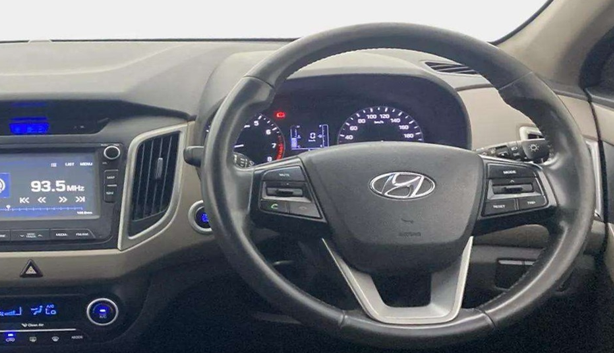 2017 Hyundai Creta SX PLUS AT 1.6 PETROL, Petrol, Automatic, 59,762 km, Steering Wheel Close Up