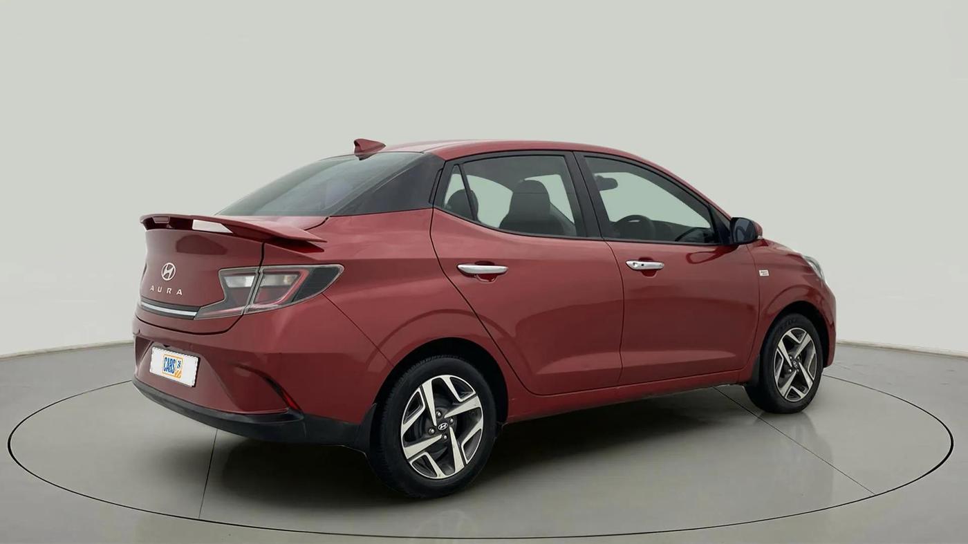 2023 Hyundai AURA SX PLUS 1.2 AMT, Petrol, Automatic, 37,642 km, Right Back Diagonal