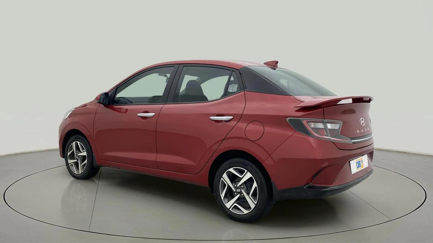 2023 Hyundai AURA SX PLUS 1.2 AMT, Petrol, Automatic, 37,642 km, Left Back Diagonal