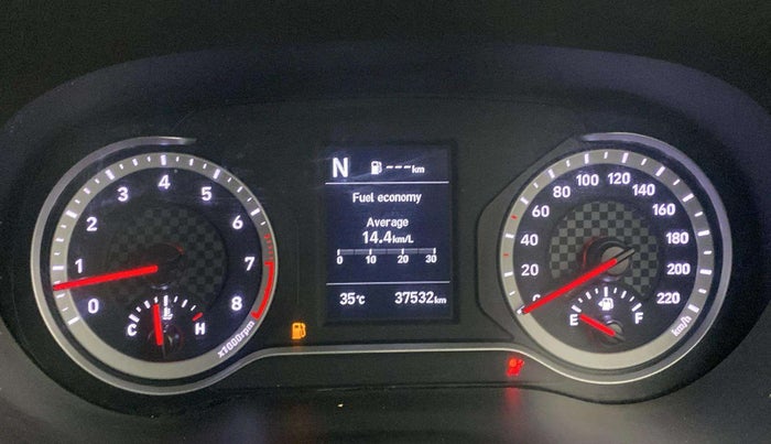 2023 Hyundai AURA SX PLUS 1.2 AMT, Petrol, Automatic, 37,493 km, Odometer Image