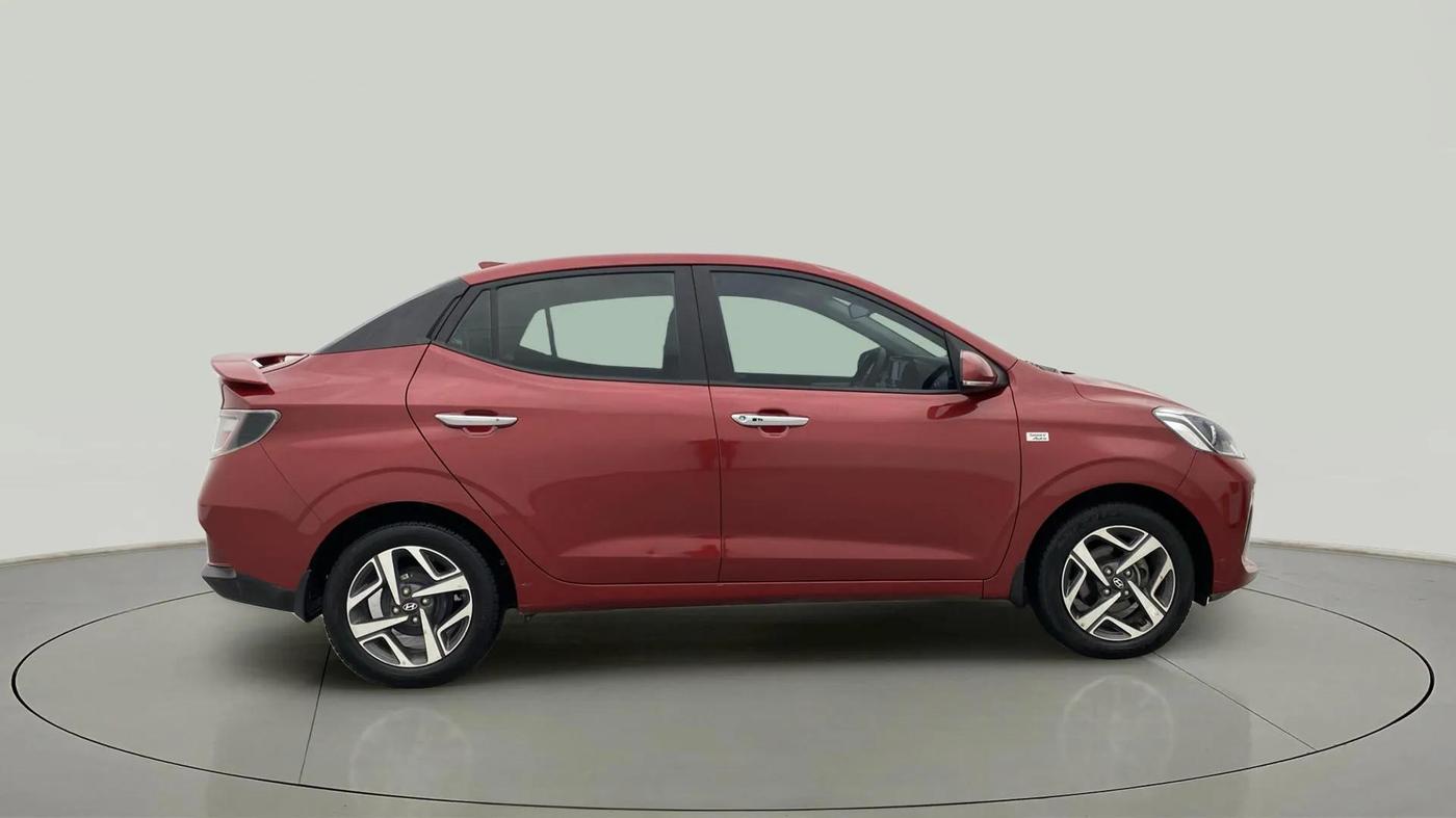 2023 Hyundai AURA SX PLUS 1.2 AMT, Petrol, Automatic, 37,642 km, Right Side View