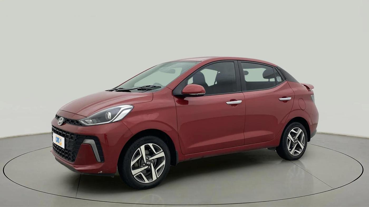 2023 Hyundai AURA SX PLUS 1.2 AMT, Petrol, Automatic, 37,642 km, Left Front Diagonal