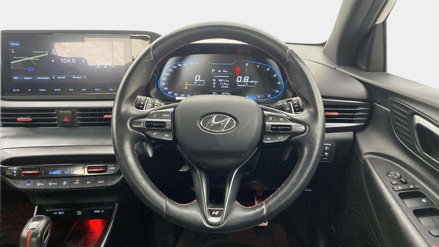 2022 Hyundai NEW I20 N LINE N8 1.0 TURBO GDI DCT, Petrol, Automatic, 28,301 km, Steering Wheel Close Up