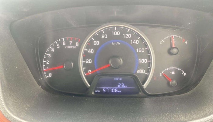 2016 Hyundai Grand i10 1.2 SPORTZ PRIME EDITION VTVT, Petrol, Manual, 57,701 km, Odometer Image