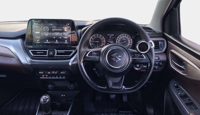 2023 Maruti FRONX ALPHA 1.0 TURBO MT, Petrol, Manual, 12,596 km, Steering Wheel Close Up