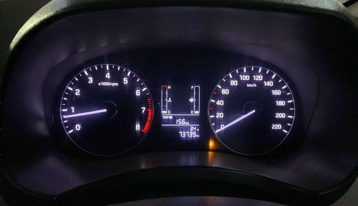 2018 Hyundai Creta E PLUS 1.6 PETROL, Petrol, Manual, 73,737 km, Odometer Image