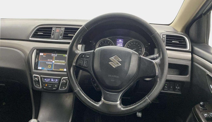 2017 Maruti Ciaz S 1.4 MT PETROL, Petrol, Manual, 1,33,516 km, Steering Wheel Close Up
