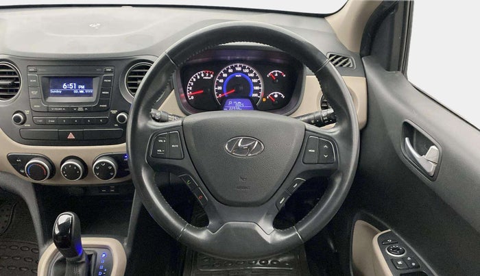 2016 Hyundai Grand i10 ASTA (O) AT 1.2 KAPPA VTVT, Petrol, Automatic, 22,932 km, Steering Wheel Close Up