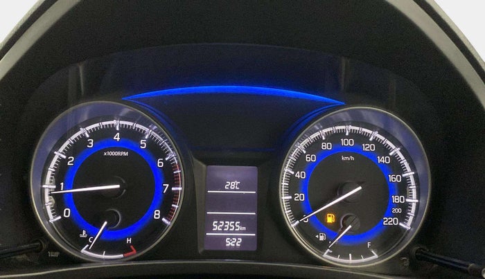 2017 Maruti Baleno DELTA PETROL 1.2, Petrol, Manual, 52,338 km, Odometer Image