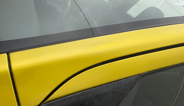 2014 Maruti Celerio VXI AMT, Petrol, Automatic, 60,395 km, Left A pillar - Paint is slightly faded