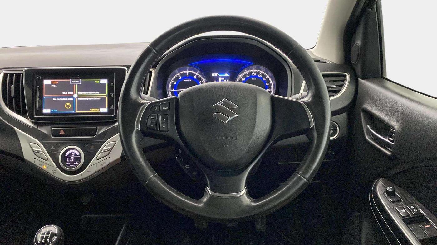 2015 Maruti Baleno ALPHA PETROL 1.2, Petrol, Manual, 79,493 km, Steering Wheel Close Up