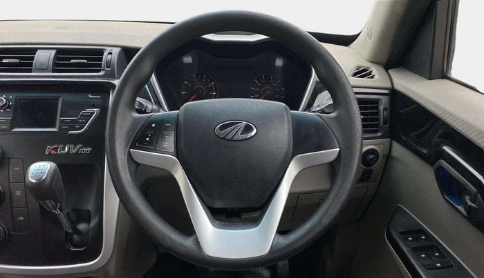 2016 Mahindra Kuv100 K8 6 STR, Petrol, Manual, 40,897 km, Steering Wheel Close Up