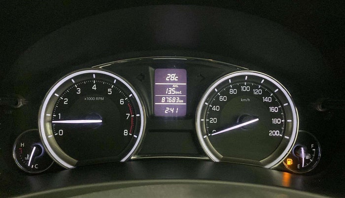 2015 Maruti Ciaz ZXI+ RS, Petrol, Manual, 87,624 km, Odometer Image