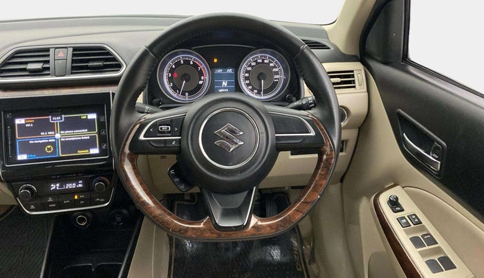 2019 Maruti Dzire ZXI PLUS AMT, Petrol, Automatic, 48,520 km, Steering Wheel Close Up