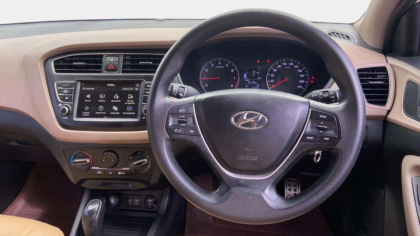 2019 Hyundai Elite i20 SPORTZ PLUS  1.2 CVT, Petrol, Automatic, 55,124 km, Steering Wheel Close Up