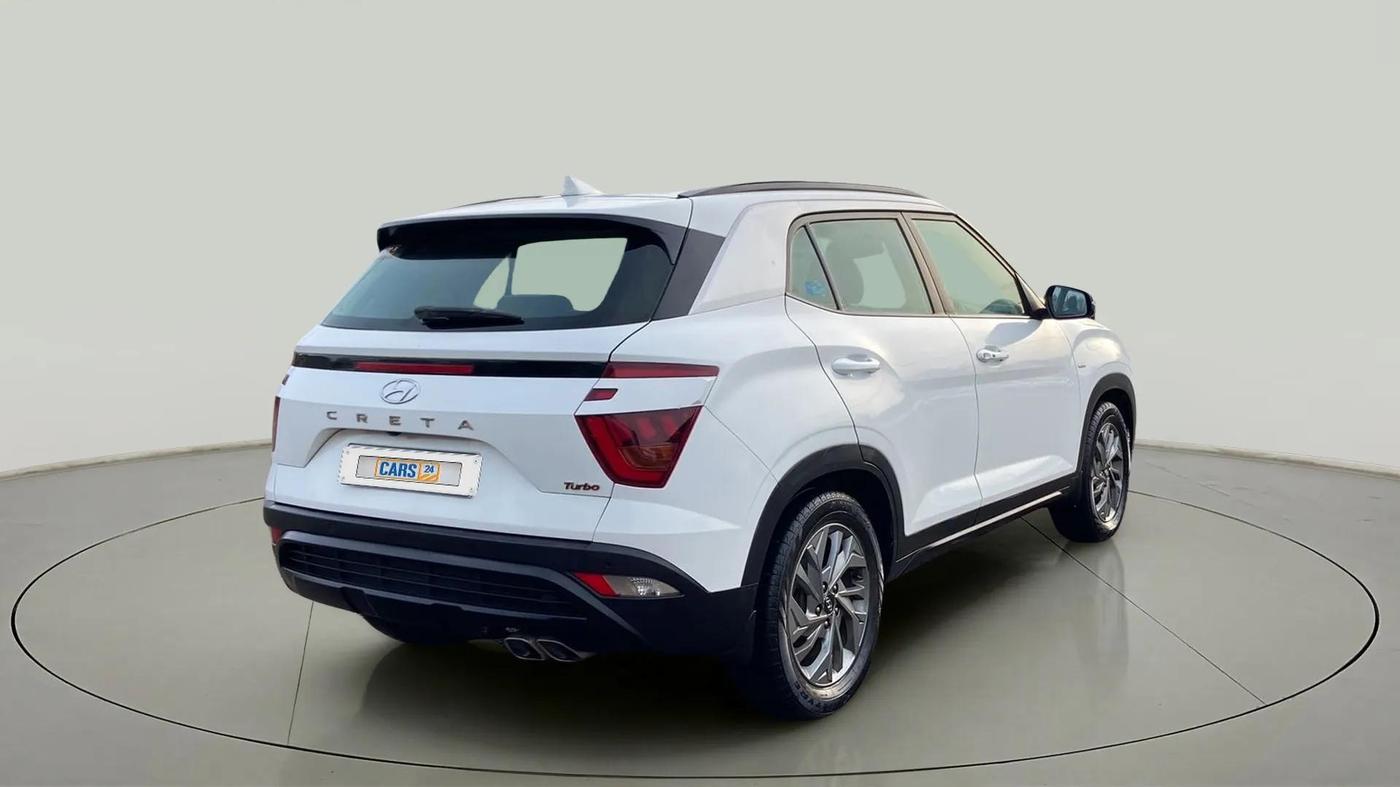 2021 Hyundai Creta SX (O) 1.4 TURBO DCT, Petrol, Automatic, 93,378 km, Right Back Diagonal