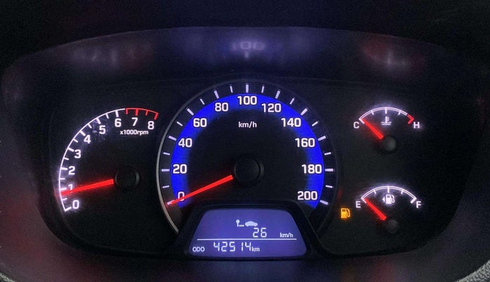 2018 Hyundai Xcent E+, Petrol, Manual, 42,470 km, Odometer Image