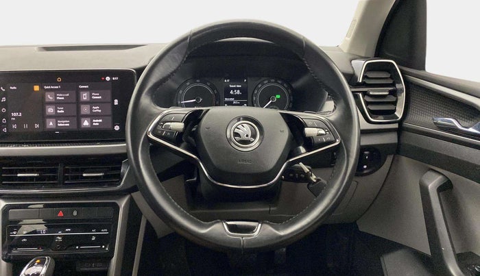 2021 Skoda KUSHAQ AMBITION 1.0L TSI AT, Petrol, Automatic, 34,816 km, Steering Wheel Close Up