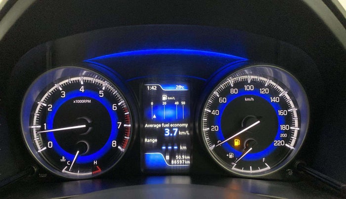 2016 Maruti Baleno ALPHA PETROL 1.2, Petrol, Manual, 86,589 km, Odometer Image