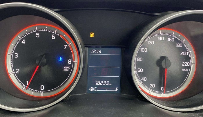 2019 Maruti Swift VXI, Petrol, Manual, 78,233 km, Odometer Image