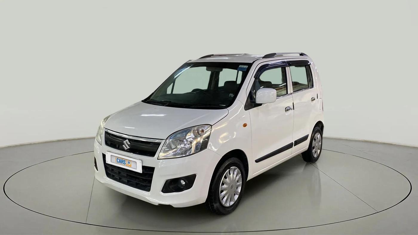 2017 Maruti Wagon R 1.0 VXI AMT, Petrol, Automatic, 89,673 km, Left Front Diagonal