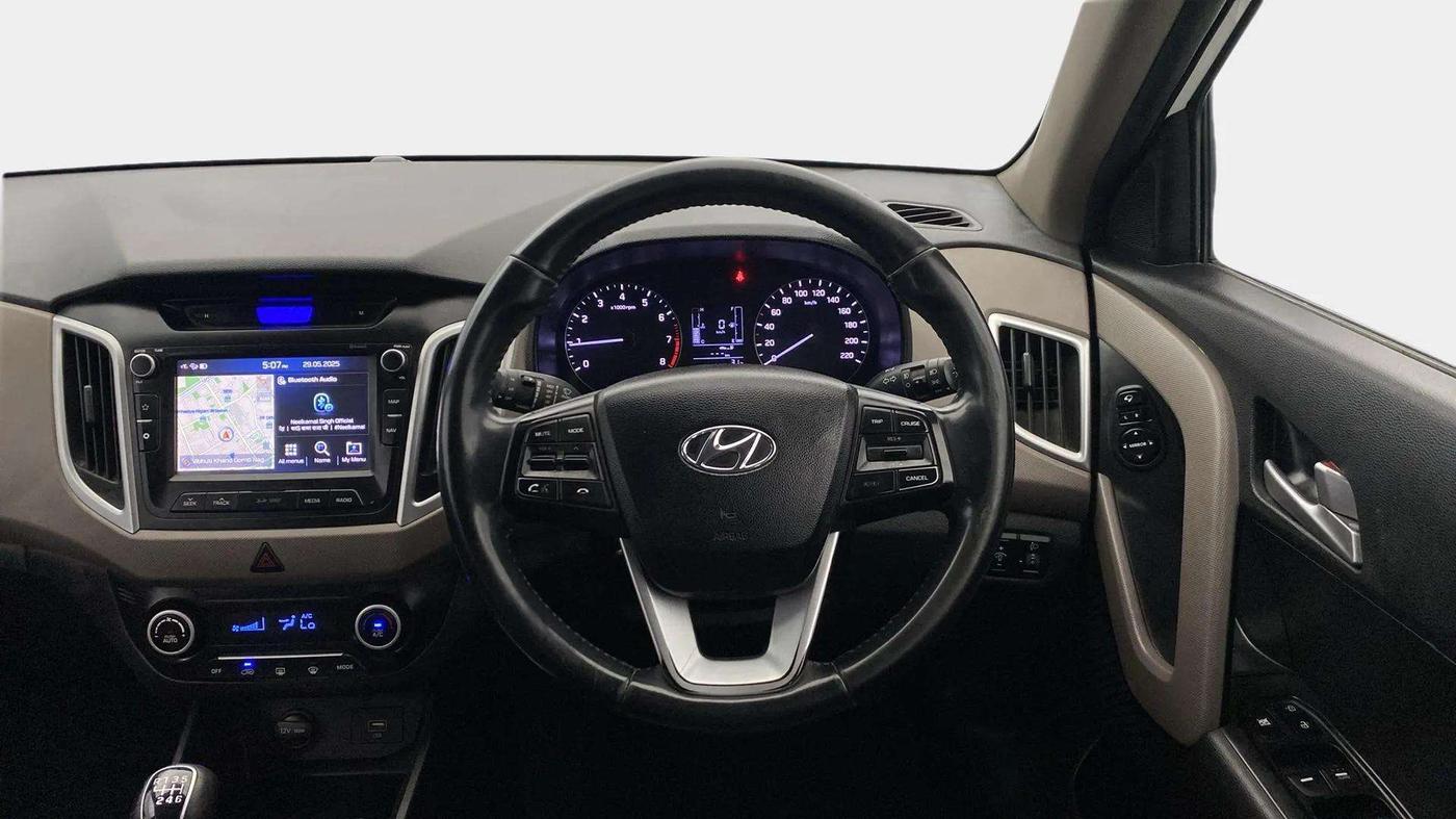 2019 Hyundai Creta SX 1.6 PETROL, Petrol, Manual, 49,126 km, Steering Wheel Close Up