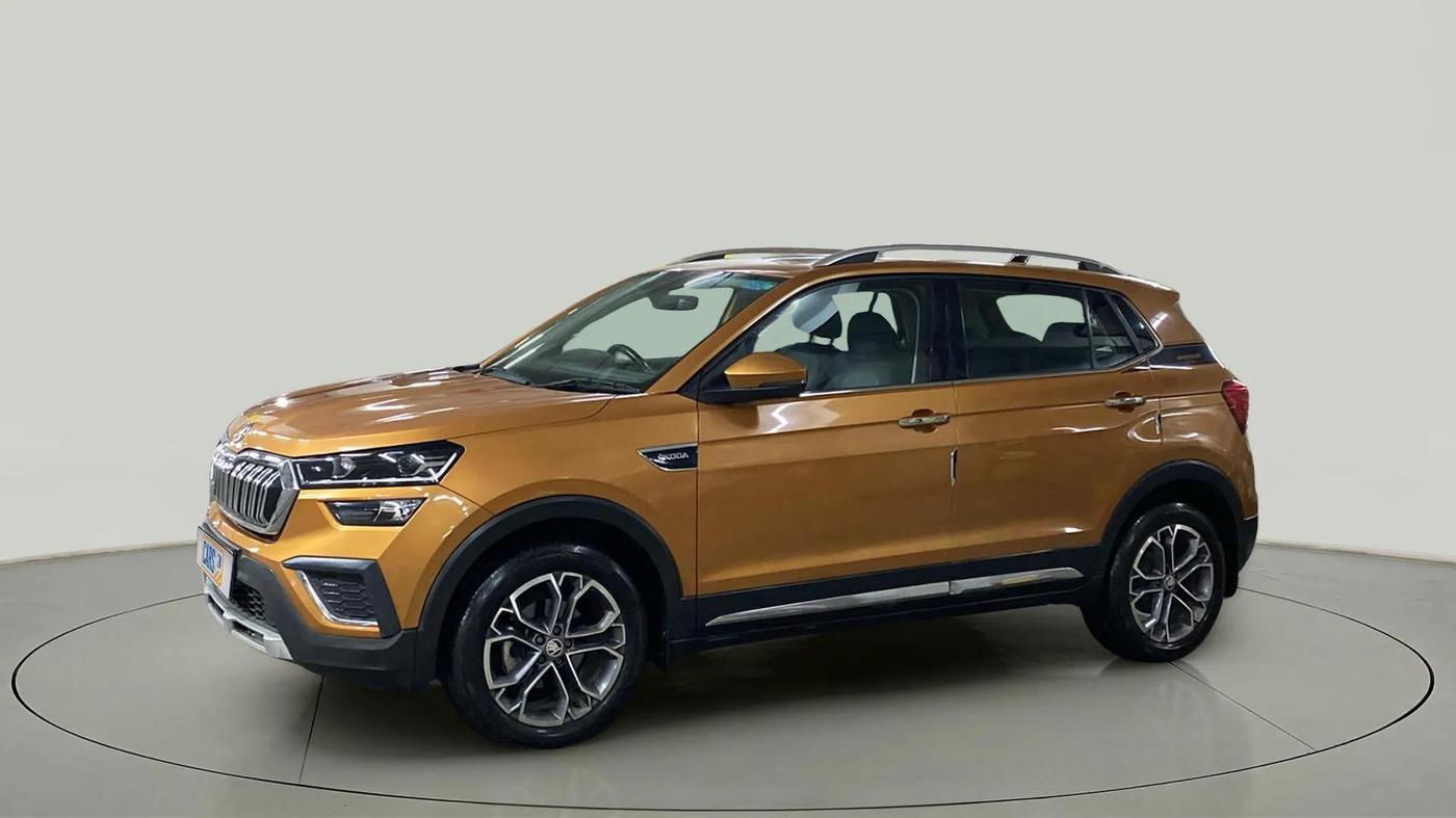 2022 Skoda KUSHAQ STYLE 1.0L TSI AT, Petrol, Automatic, 8,185 km, Left Front Diagonal