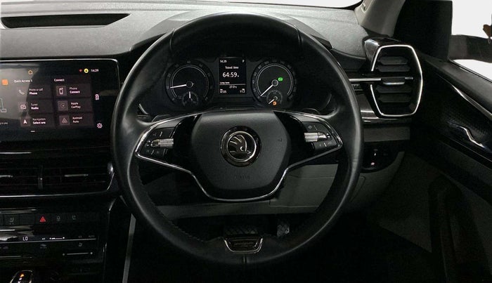 2022 Skoda KUSHAQ STYLE 1.0L TSI AT, Petrol, Automatic, 8,174 km, Steering Wheel Close Up
