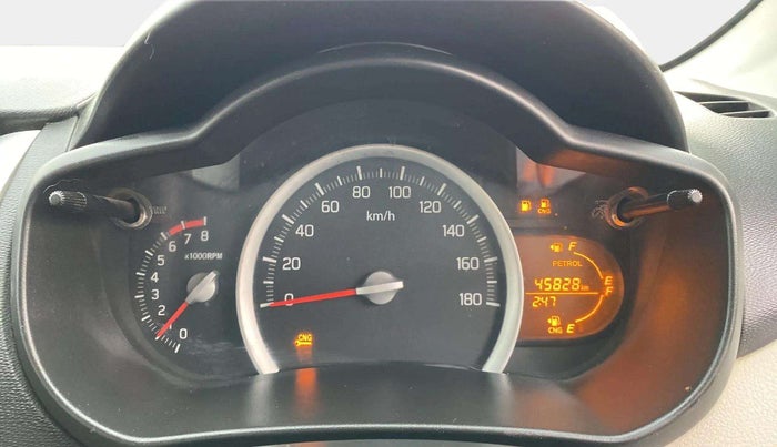 2020 Maruti Celerio VXI (O) CNG, CNG, Manual, 45,821 km, Odometer Image