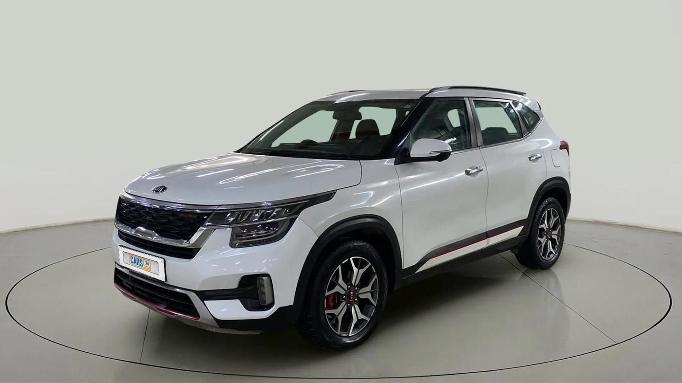 2020 KIA SELTOS GTX PLUS AT 1.5 DIESEL, Diesel, Automatic, 86,411 km, Left Front Diagonal