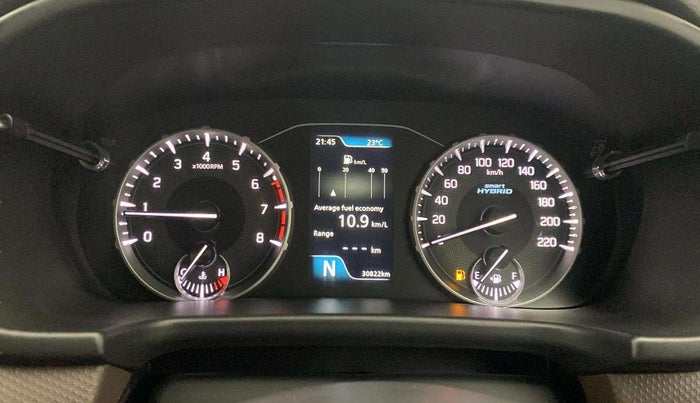 2023 Maruti BREZZA ZXI  AT SMART HYBRID DUAL TONE, Petrol, Automatic, 30,821 km, Odometer Image