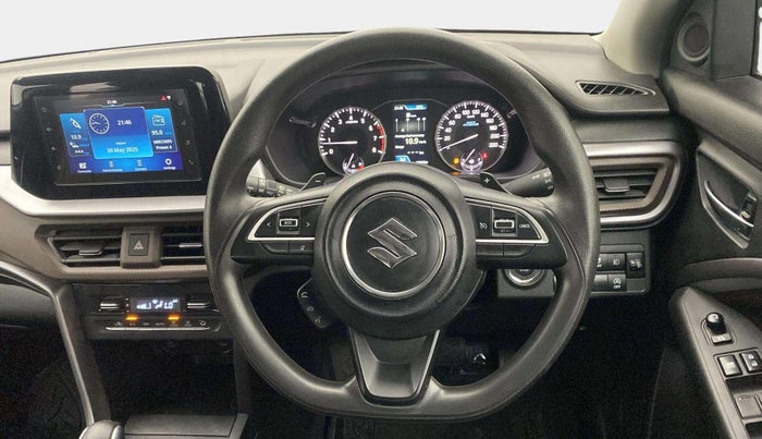 2023 Maruti BREZZA ZXI  AT SMART HYBRID DUAL TONE, Petrol, Automatic, 30,821 km, Steering Wheel Close Up