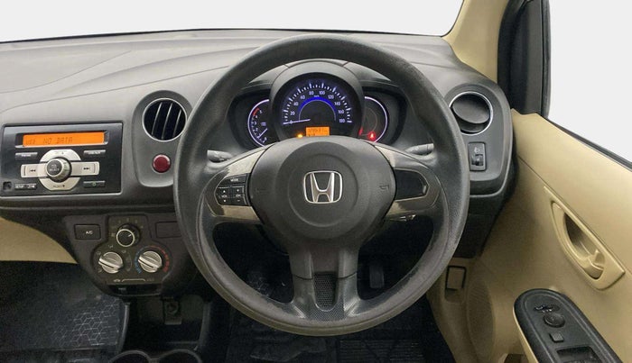 2015 Honda Amaze 1.5L I-DTEC S, Diesel, Manual, 1,28,655 km, Steering Wheel Close Up