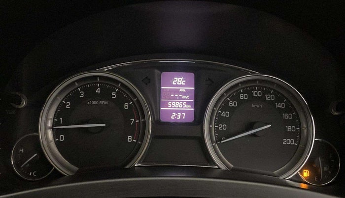 2015 Maruti Ciaz ZXI, Petrol, Manual, 59,796 km, Odometer Image