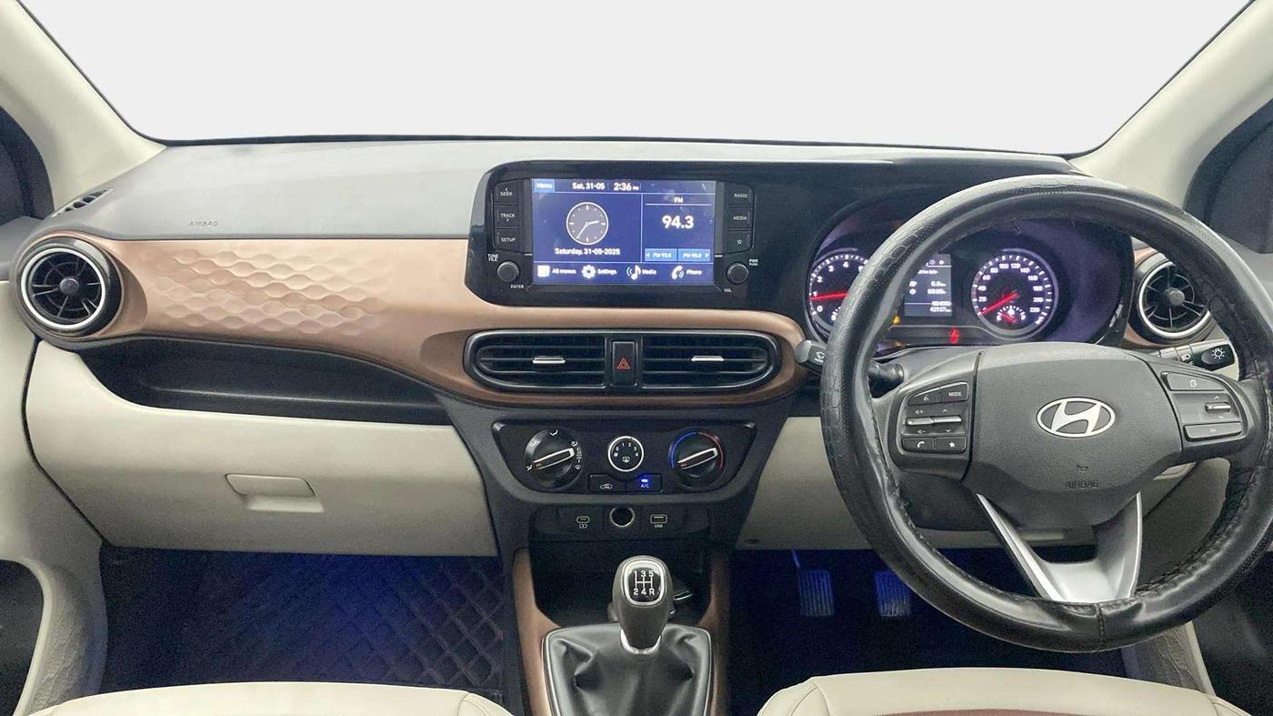2023 Hyundai AURA SX 1.2 CNG, CNG, Manual, 42,925 km, Dashboard