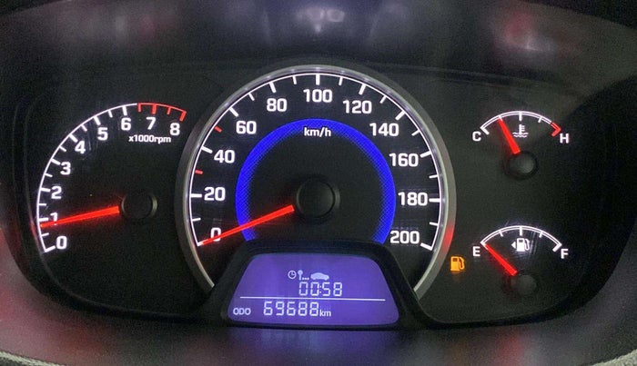 2016 Hyundai Grand i10 1.2 SPORTZ PRIME EDITION VTVT, Petrol, Manual, 69,672 km, Odometer Image